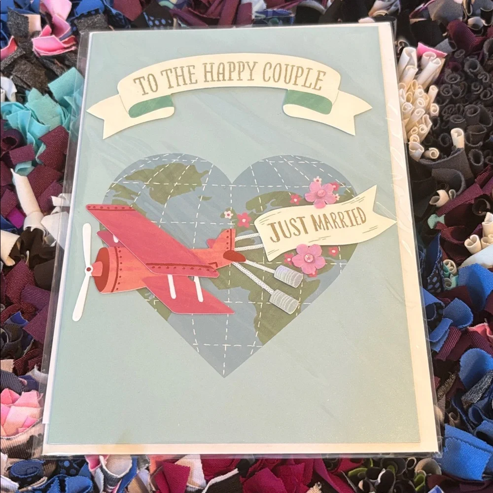 🆕Papyrus 3D “Just Married” Greeting Card